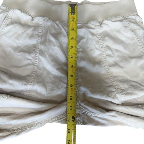 Faherty Arlie Day Pull On Linen Blend Pants Pockets Lagenlook M Lounge Tan - Picture 10 of 10